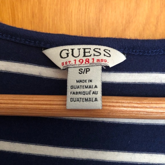 GUESS | Keyhole Sleeves Soft and Stretchy Tee - Picture 5 of 8